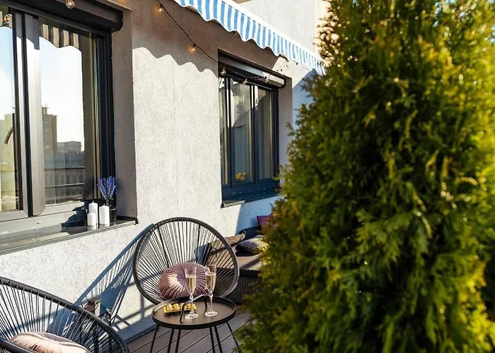 Sunset Terrace In The Old Town