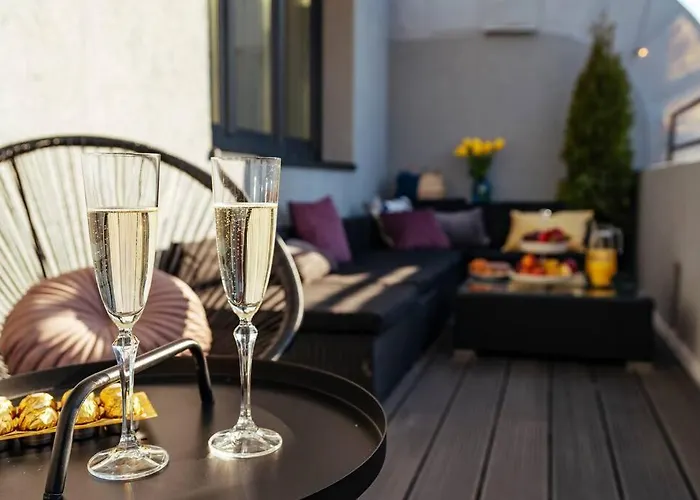 Sunset Terrace In The Old Town * Bukarest