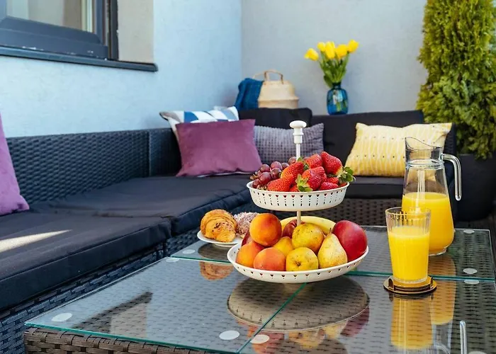 Sunset Terrace In The Old Town Bukarest